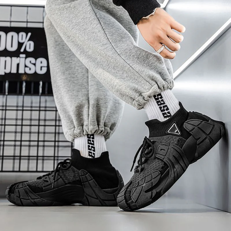 Damen Sportliche Sneakers mit elastischem Strick-Obermaterial und stabiler Sohle Heidi Mode - Image 2