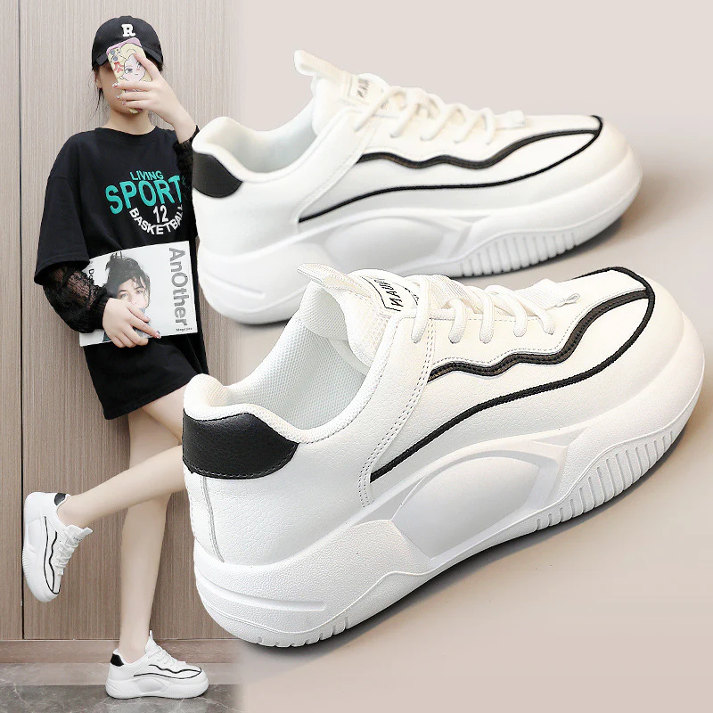 Damen Sportliche Sneakers mit modernem Design und dämpfender Sohle Heidi Mode