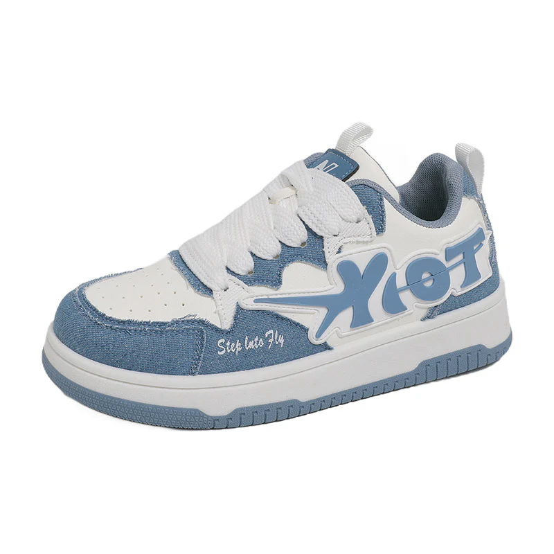 Damen Sportliche Sneakers mit modischem Denim-Design und innovativer Sohle Heidi Mode - Image 5