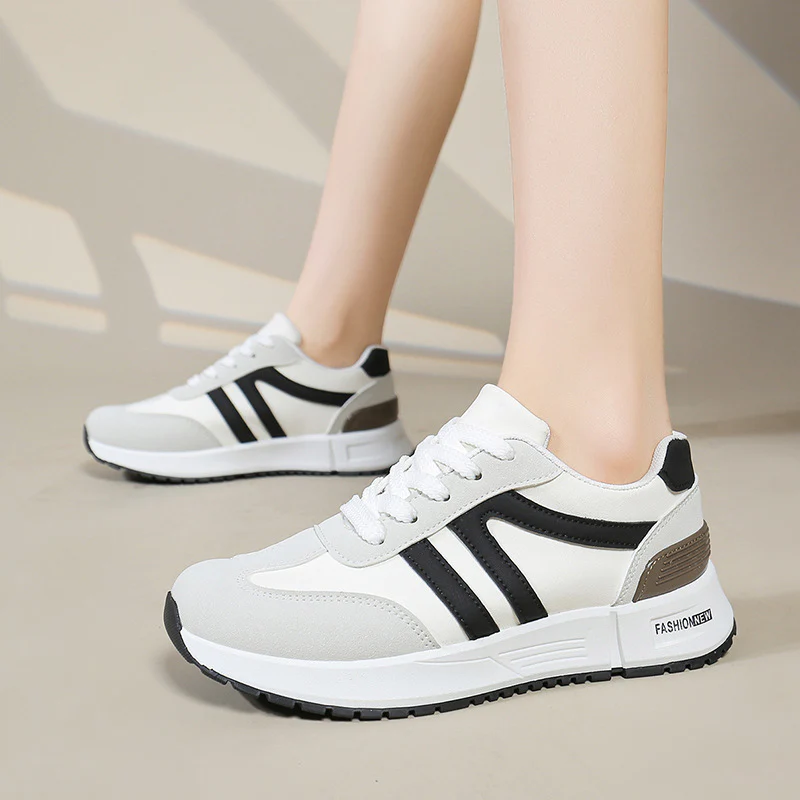 Damen Sportliche Sneakers mit modischem Schnitt und dämpfendem Komfort Heidi Mode