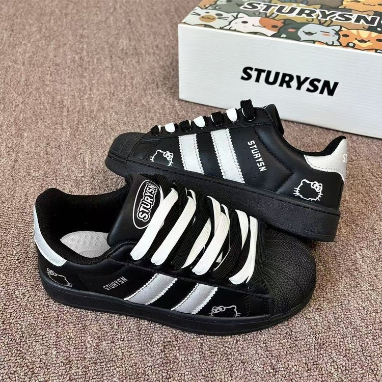 Damen Sportliche Sneakers mit strukturiertem Obermaterial und rutschfester Sohle Heidi Mode