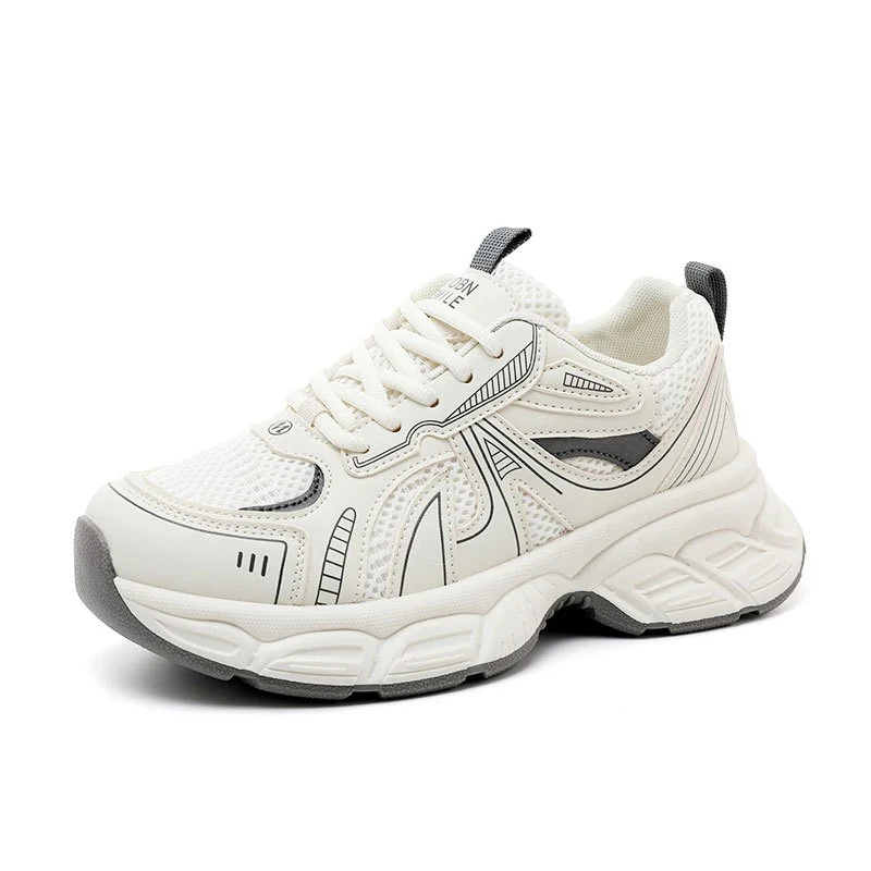 Damen Sportliche Trend-Sneaker mit atmungsaktivem Obermaterial und dämpfender Sohle Heidi Mode