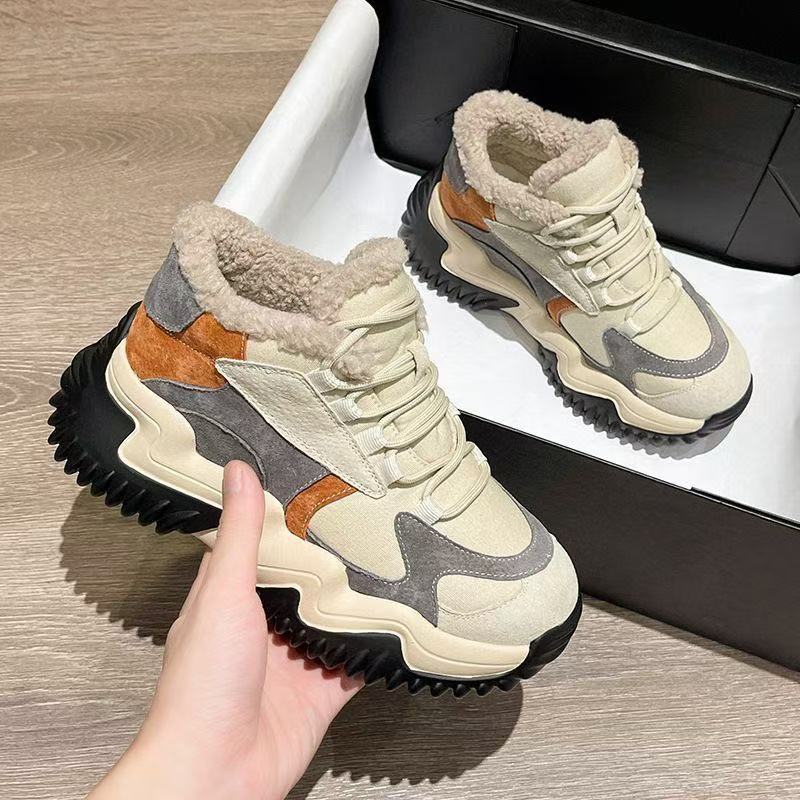 Damen Sportliche Winter Sneaker mit kuscheligem Innenfutter und stabiler Laufsohle Heidi Mode