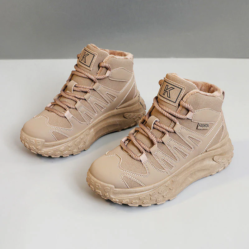 Damen Sportliche Winter Sneakers mit hochgezogenem Schaft und rutschfester Sohle Heidi Mode - Image 6