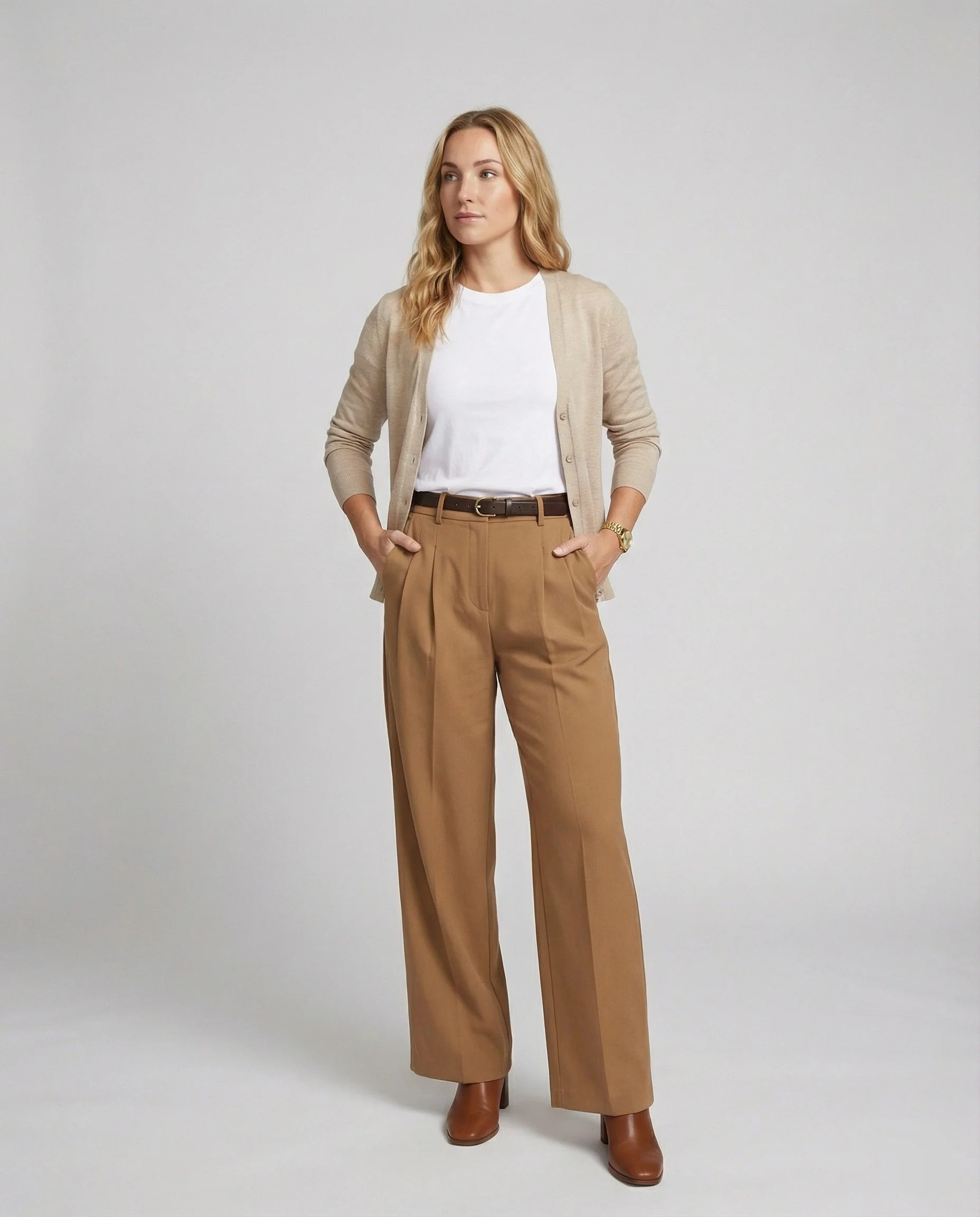 Damen Trend Strickjacke Damen leichte Feinstrickjacke mit V-Ausschnitt und dezentem Knopfverschluss