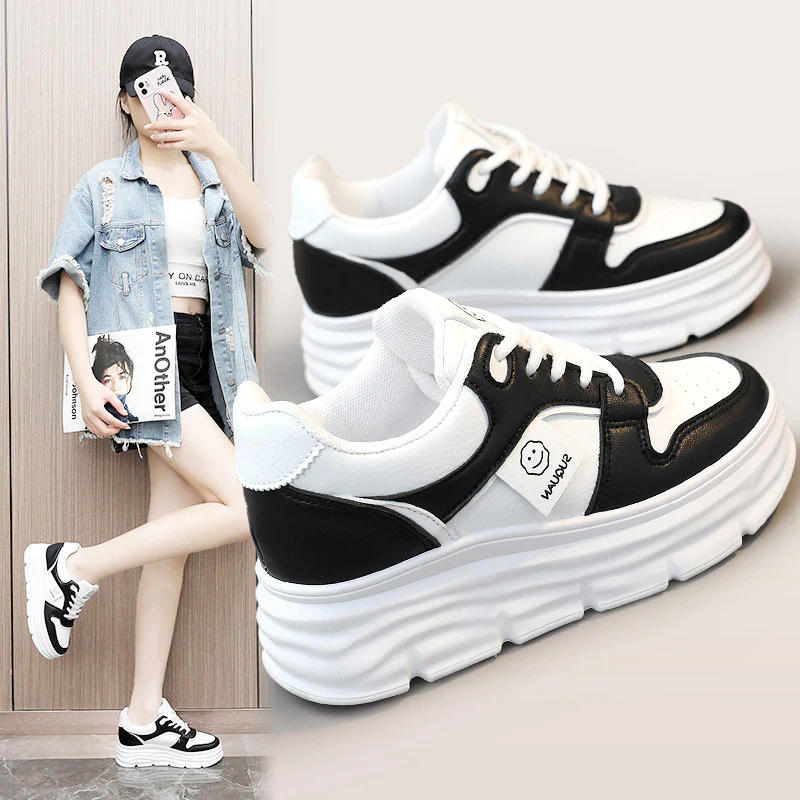 Damen Trendige Sneakers mit dämpfender Plateau-Sohle Heidi Mode
