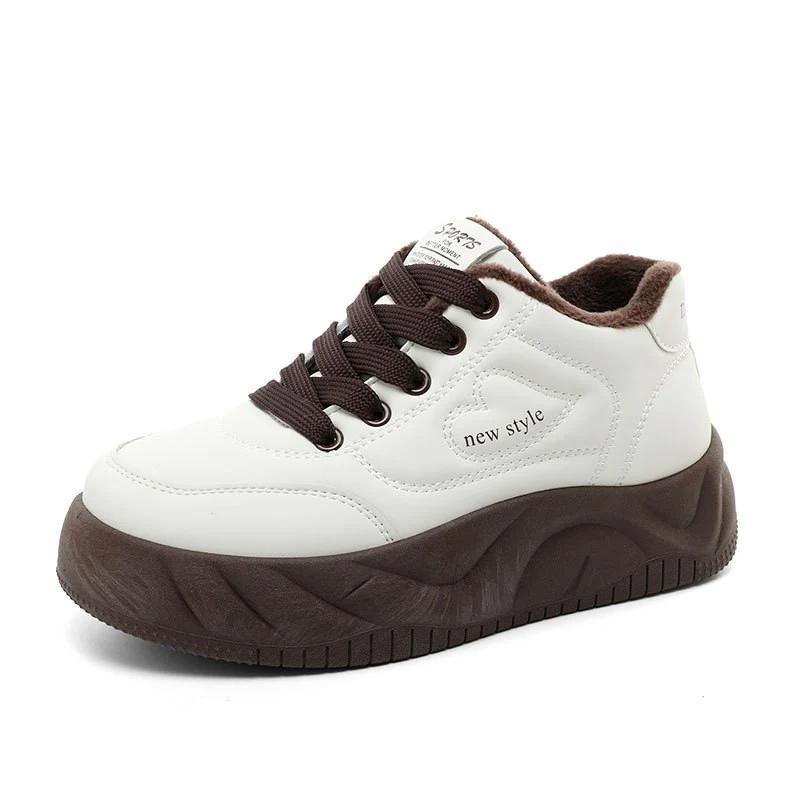 Damen warme High-Top Sneakers mit dämpfendem Innenfutter und rutschfester Laufsohle Heidi Mode