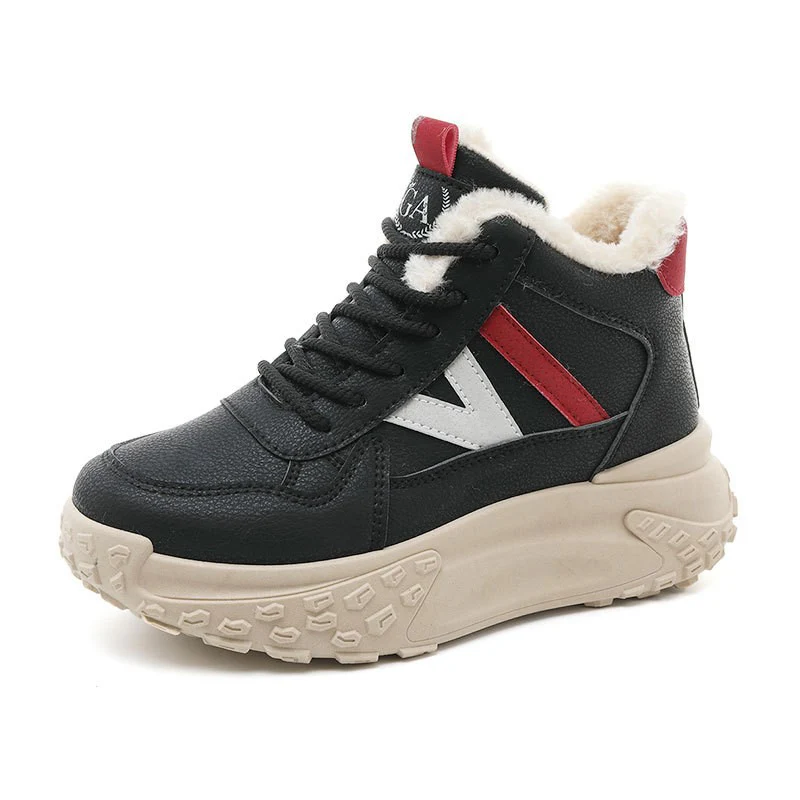 Damen Warmgefütterte High-Top Sneakers mit rutschfester Sohle Heidi Mode