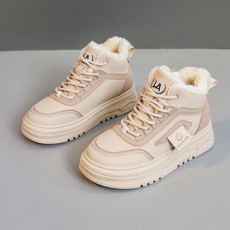 Damen Warmgefütterte High-Top Sneakers mit sportlichem Design Heidi Mode - Image 2