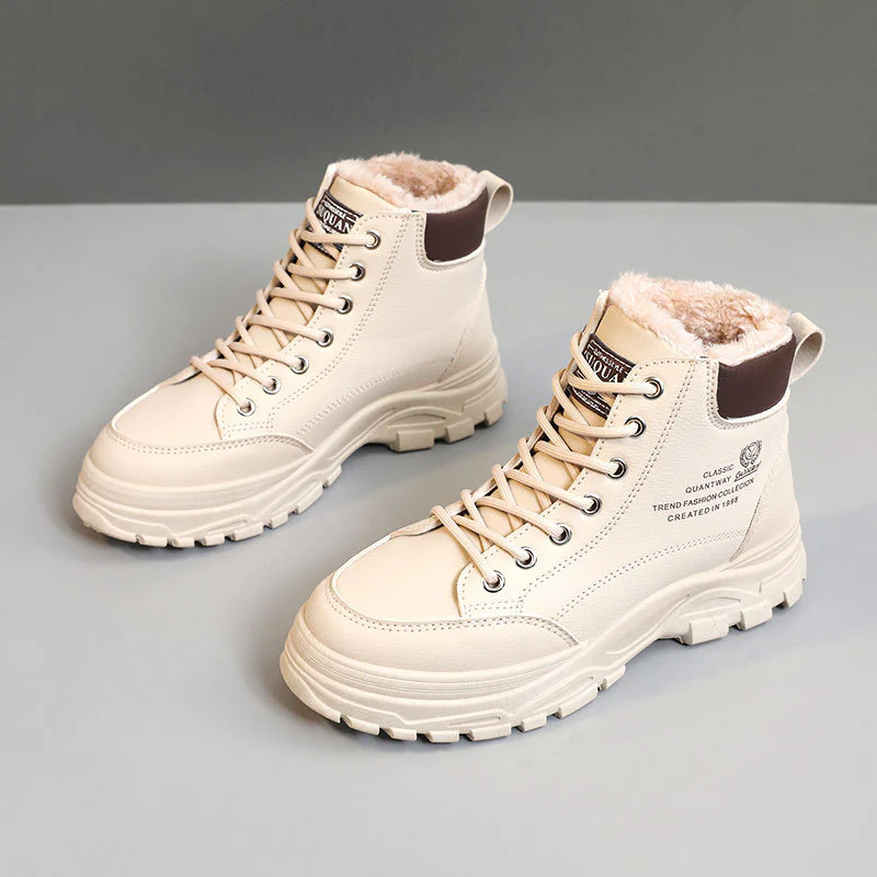 Damen Winterliche High-Top Stiefel mit warmem Fleece-Futter und rutschfester Sohle Heidi Mode - Image 4
