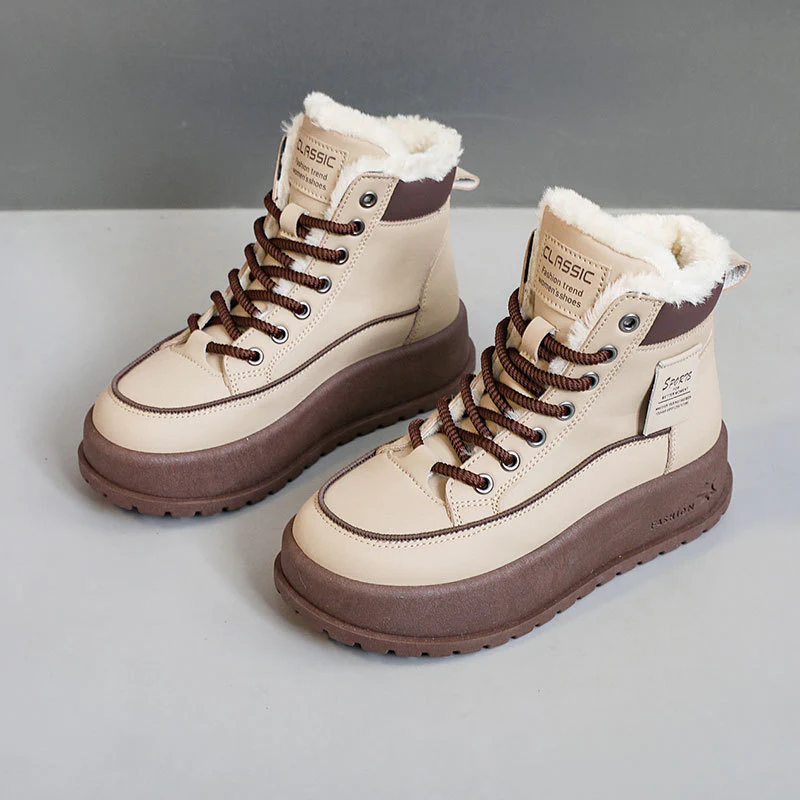 Damen Winterliche High-Top Stiefel mit warmem Innenfutter und rutschfester Sohle Heidi Mode - Image 6