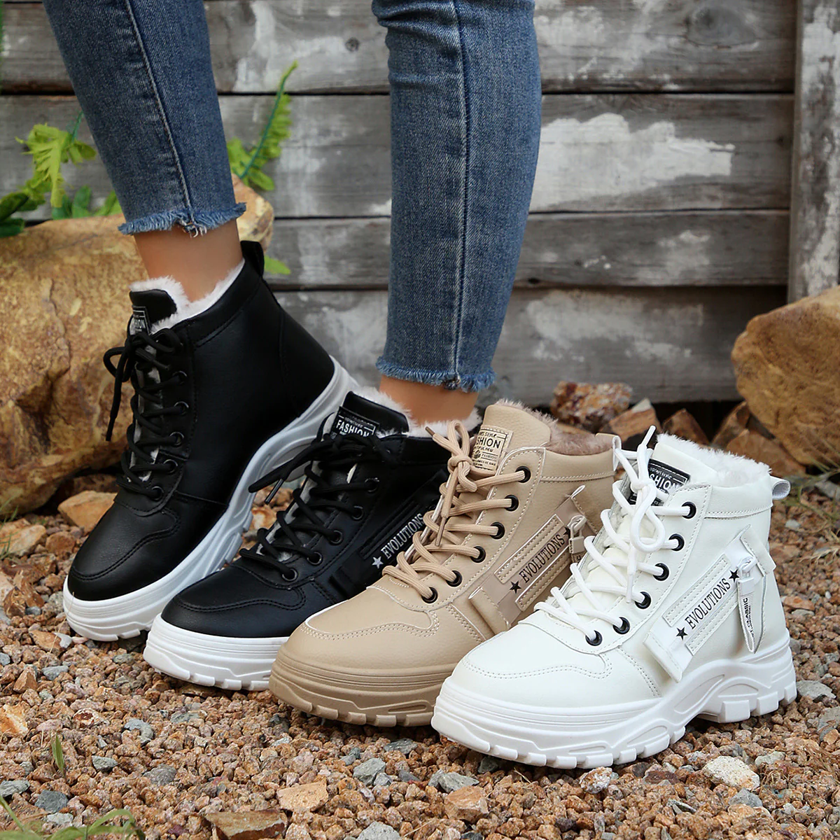 Damen Winterstiefel mit kuscheligem Innenfutter und robustem Sohlenprofil Heidi Mode