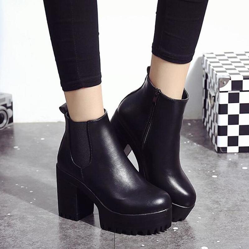 Eefje Stiefel | Stiefel mit robuster Plattform Heidi Mode