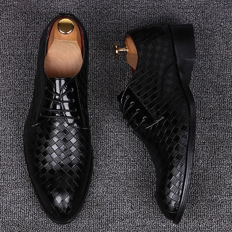 Elegante Leder Herren Schnürschuhe Heidi Mode