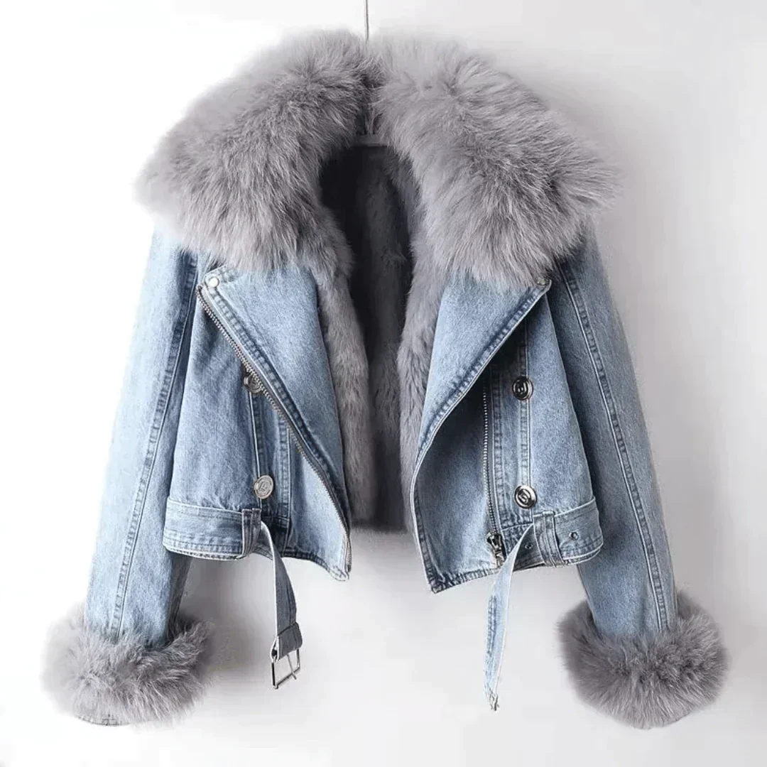 Heidi-Mode | Jeansjacke und Lederjacke Eleganz
