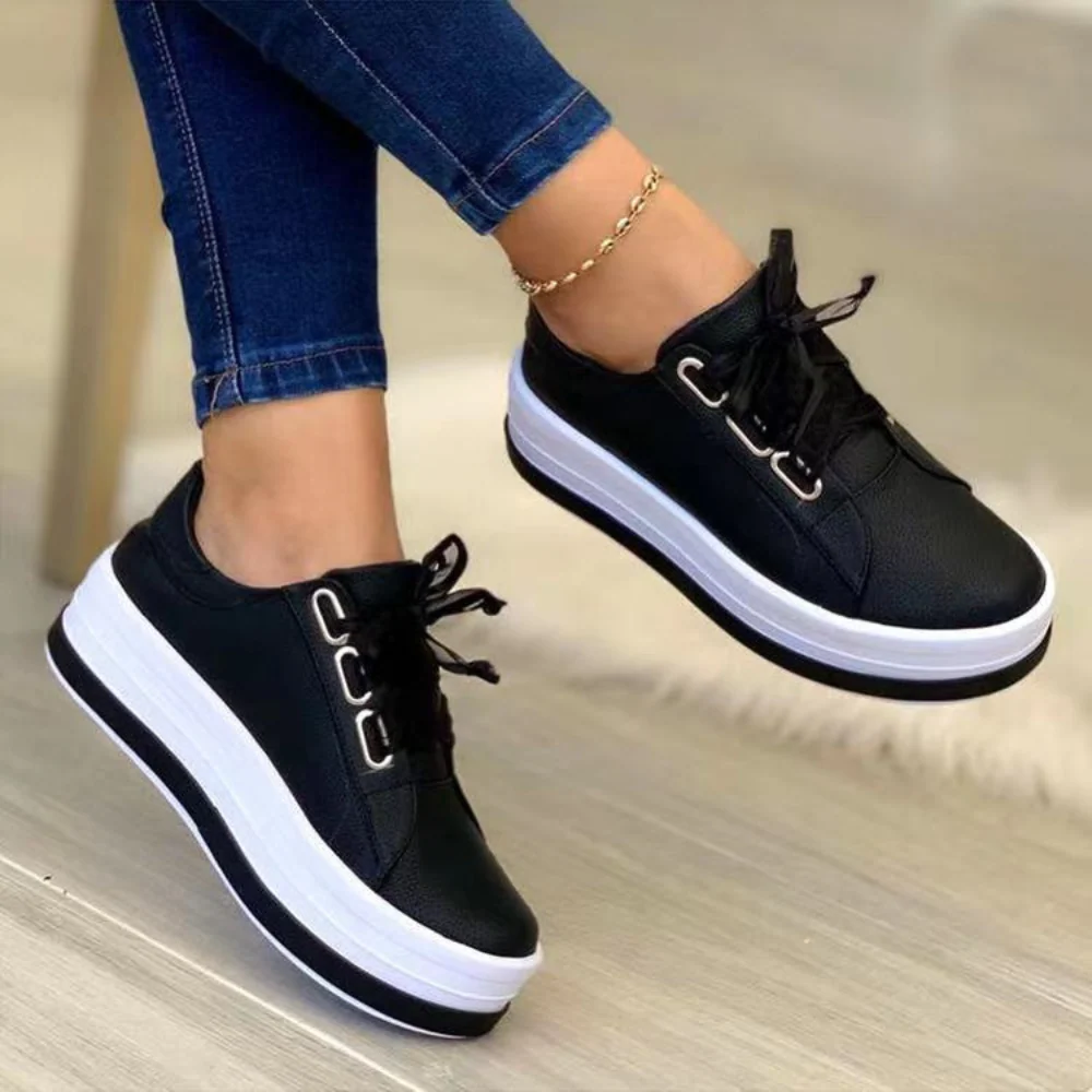 Heidi-Mode | Bequeme und Stilvolle Leder Damen Sneakers