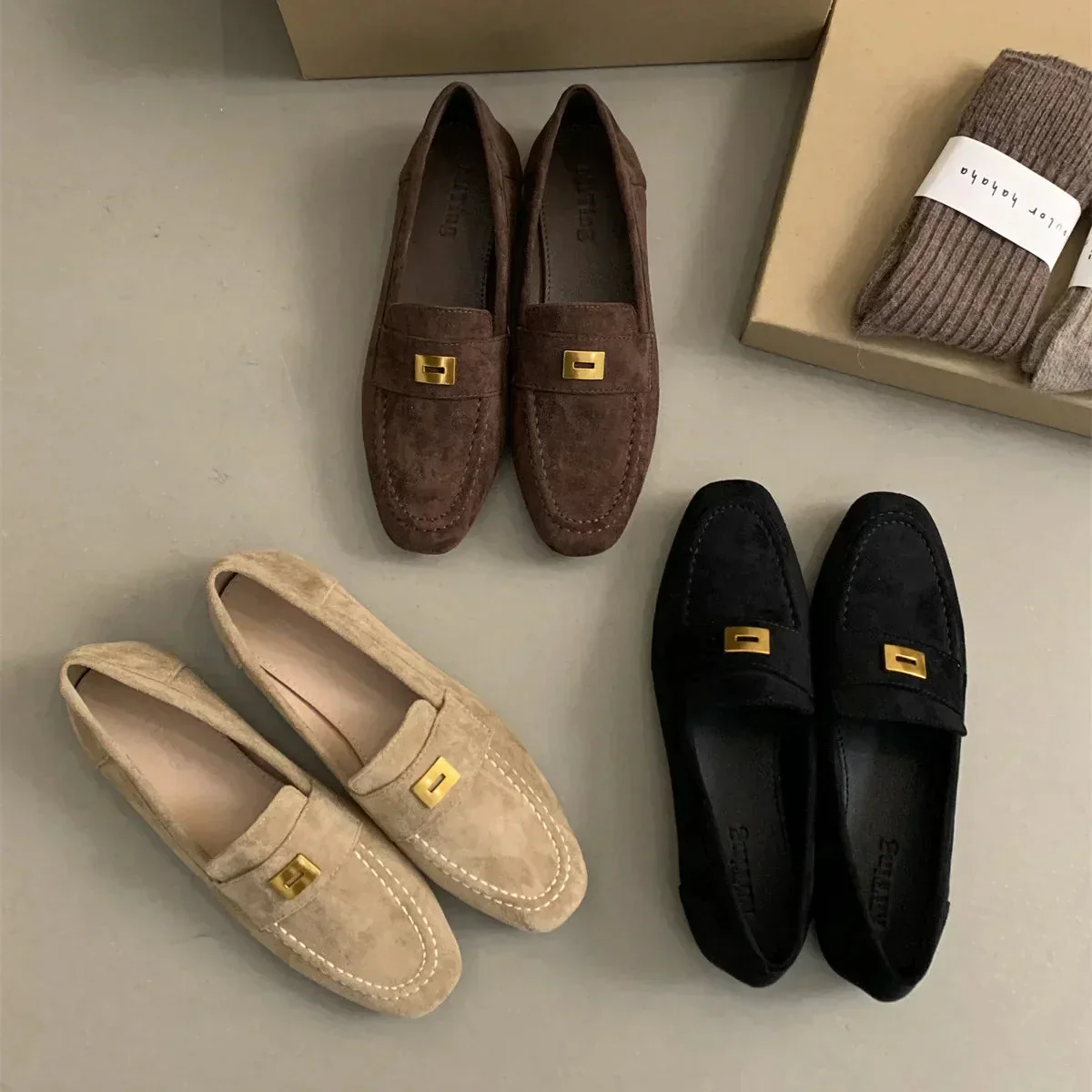 Heidi-Mode | Britische Schuhe Aus Leichtem Wildleder