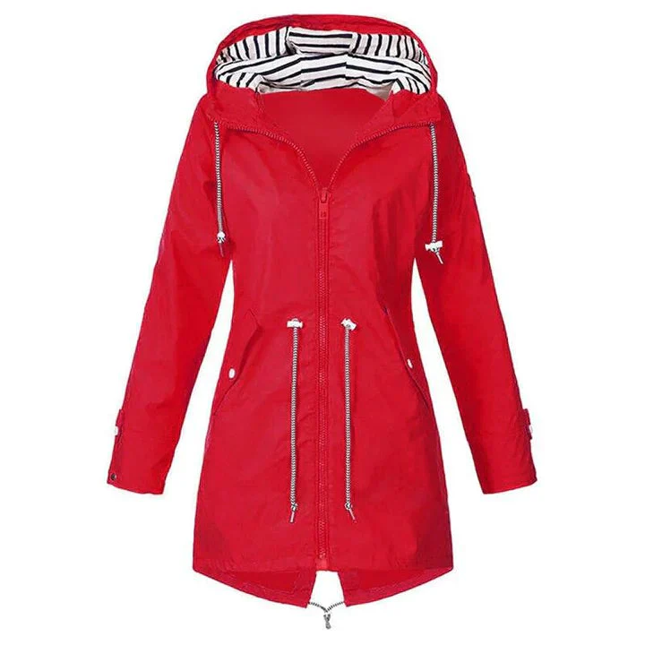 Heidi-Mode | Wasserdichte Lange Jacke - Winddicht & Verstellbare Taille - Image 2
