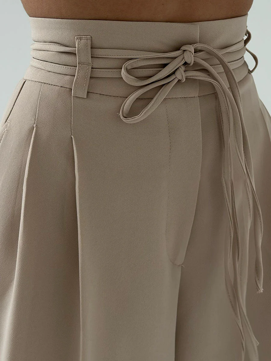 Heidi-Mode | Damenhose mit Hohem Bund und Weitem Bein