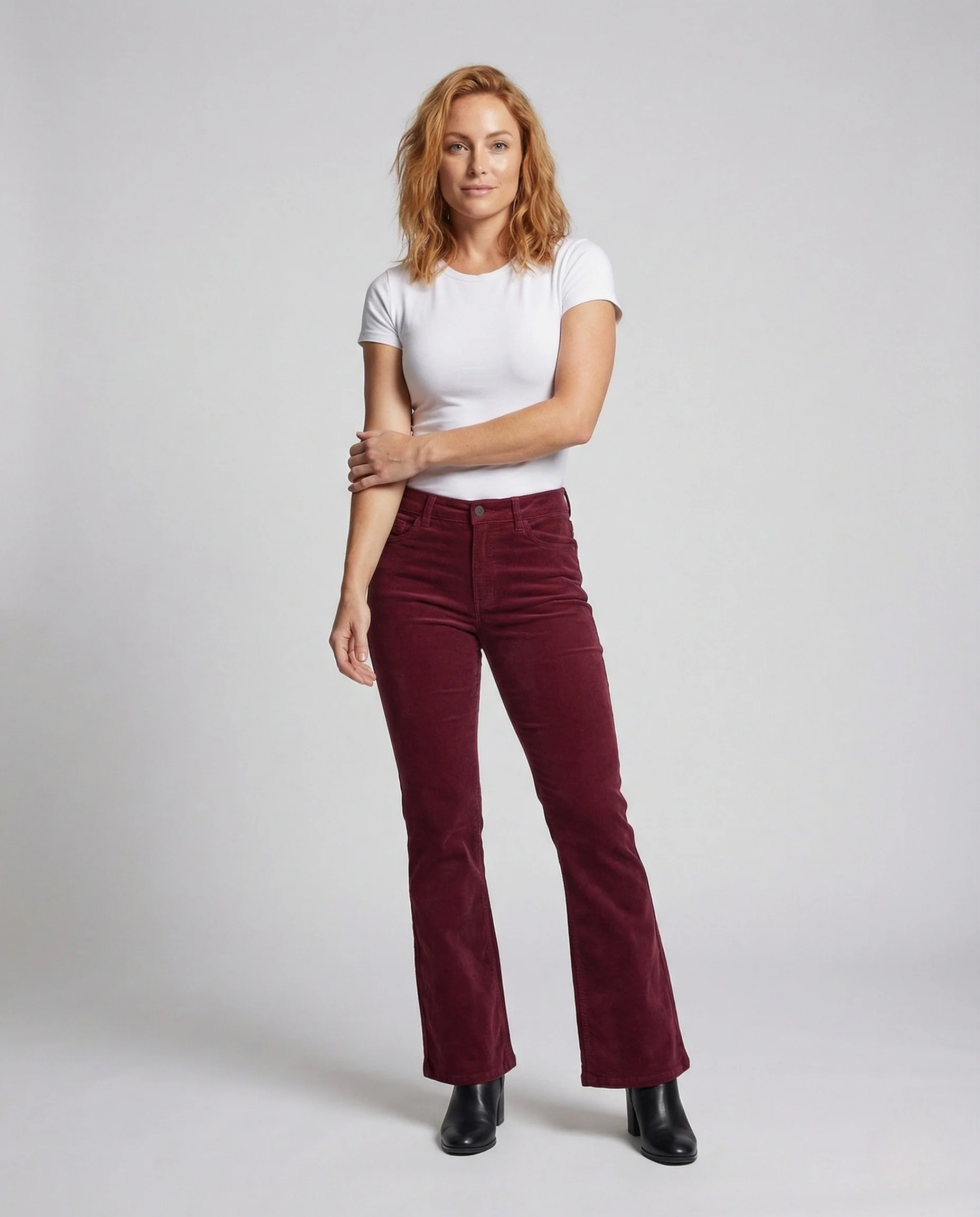 Damen Stretch-Cord Schlaghose mit Komfort & Vielseitigem Style | Heidi-Mode