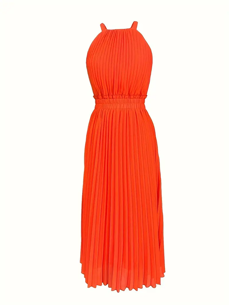 Heidi-Mode | Elegantes X-Sommer Midikleid mit Rundhalsausschnitt und Gesch Gathered Taille - Image 2