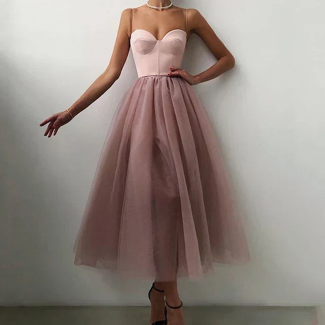 Heidi-Mode | Elegantes Tüll Korsett Abendkleid für Damen