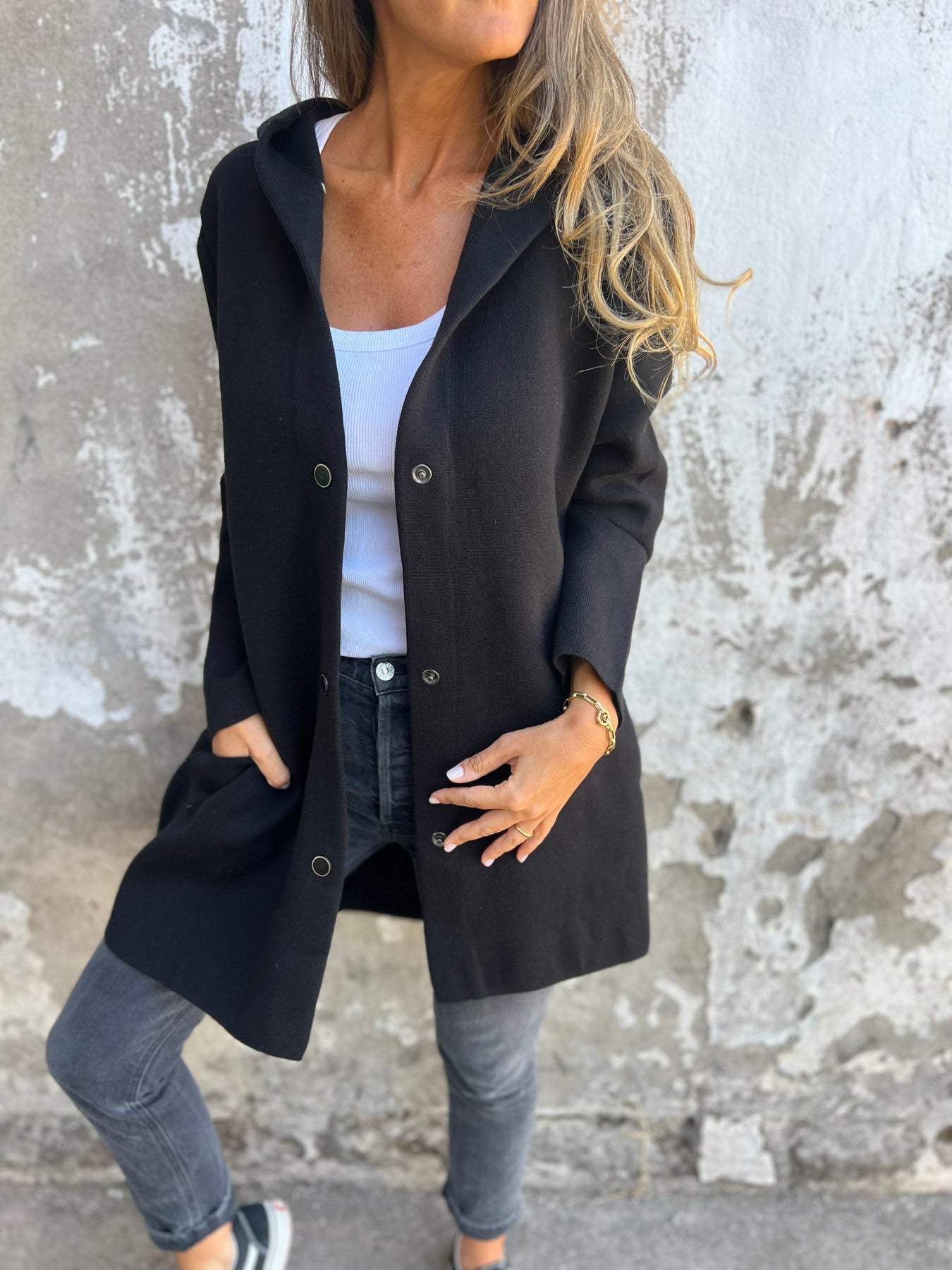 Heidi-Mode | Entspanntes Jacke mit Kapuze - Image 7