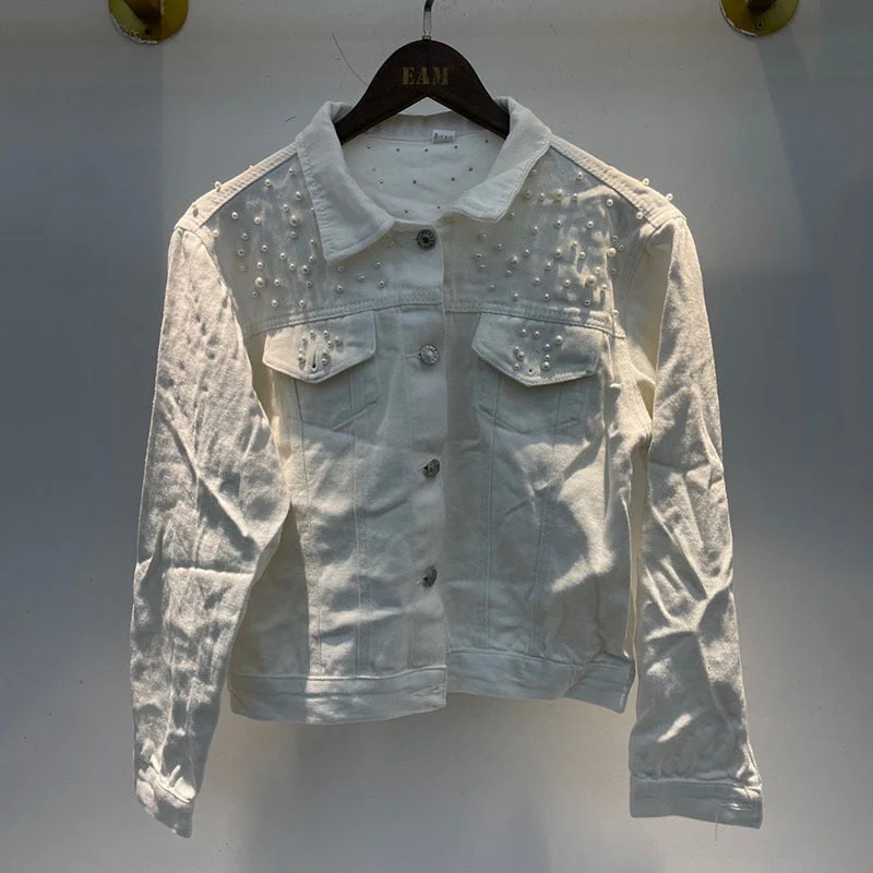 Heidi-Mode | Exklusive Lina Jeansjacke Denim-Liebling mit Stilvoller Perlenverzierung - Image 7