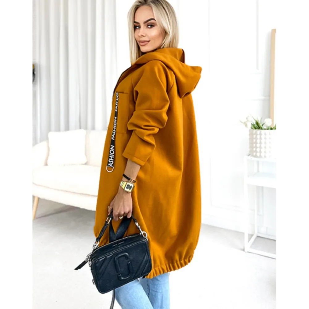 Heidi-Mode | Fleece Hoodie Jacke - Damen Winterjacke