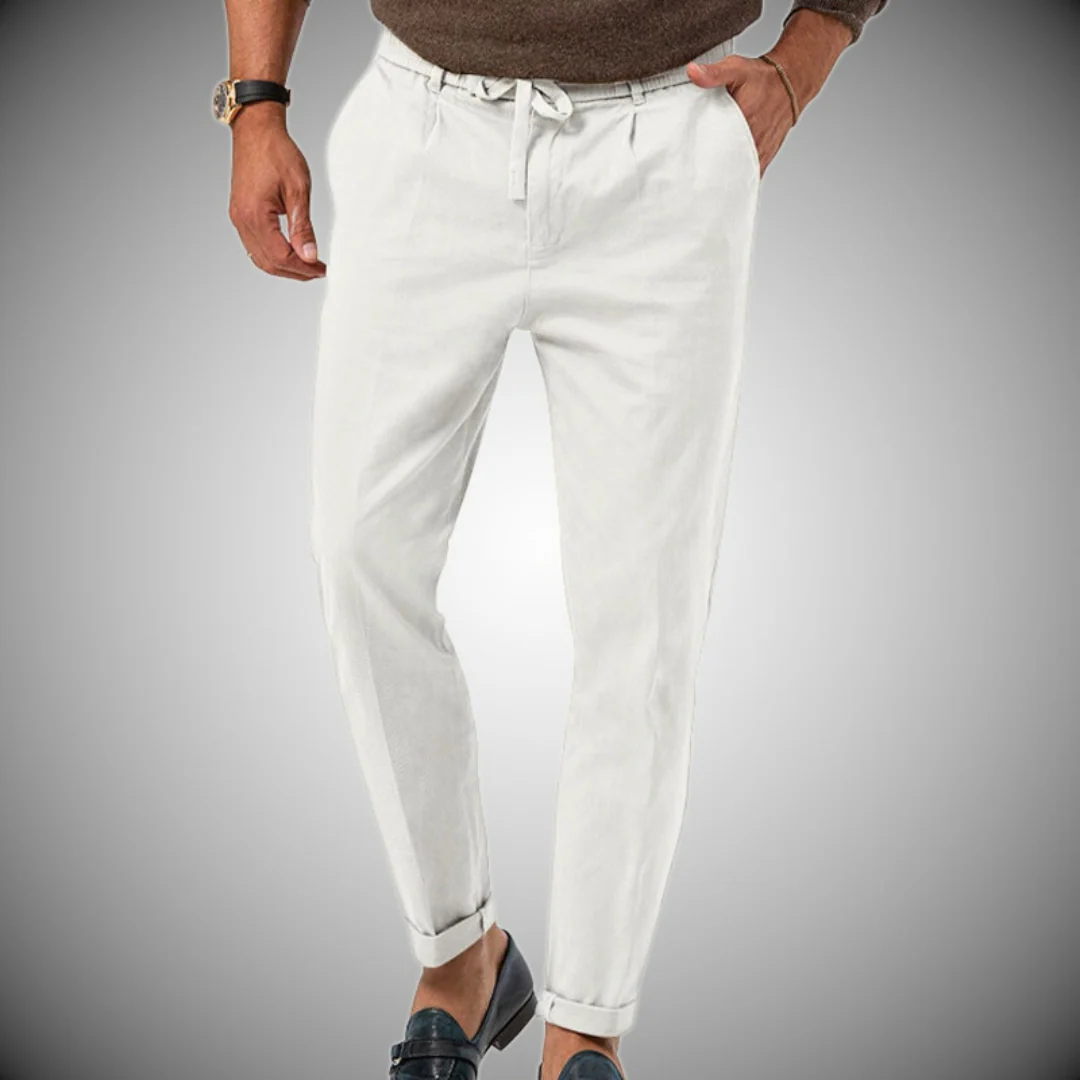 Heidi-Mode | Herren Chino Hose Weiß Stoffhose