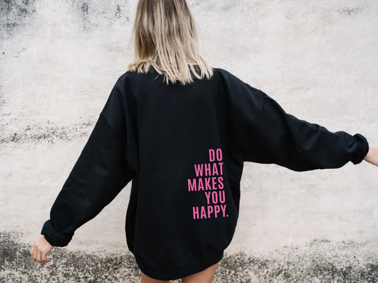 Heidi-Mode | Hoodie mit Happy-Statement - Image 4