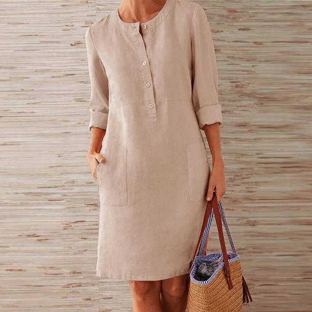 Heidi-Mode | Kleid Aus Midi-Länge für Frauen