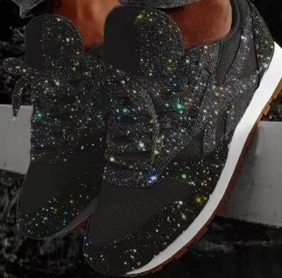 Heidi-Mode | Lässige Glitzerschuhe mit Pailletten