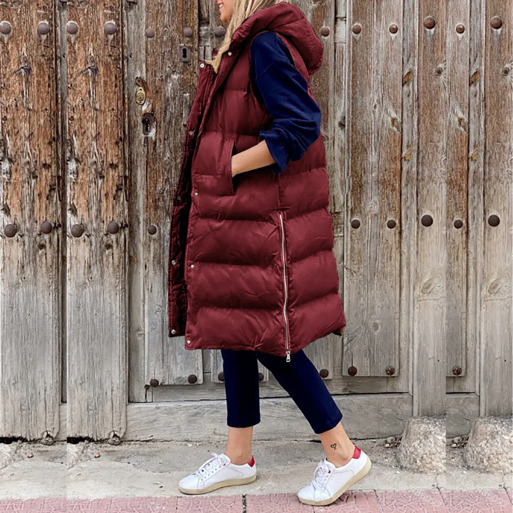 Heidi-Mode | Pufferweste mit Kapuze für Frauen - Warm - Image 5