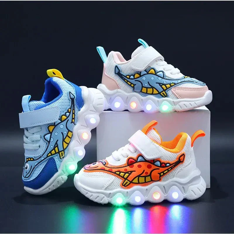 Heidi-Mode | Leuchtende Dino Sneaker