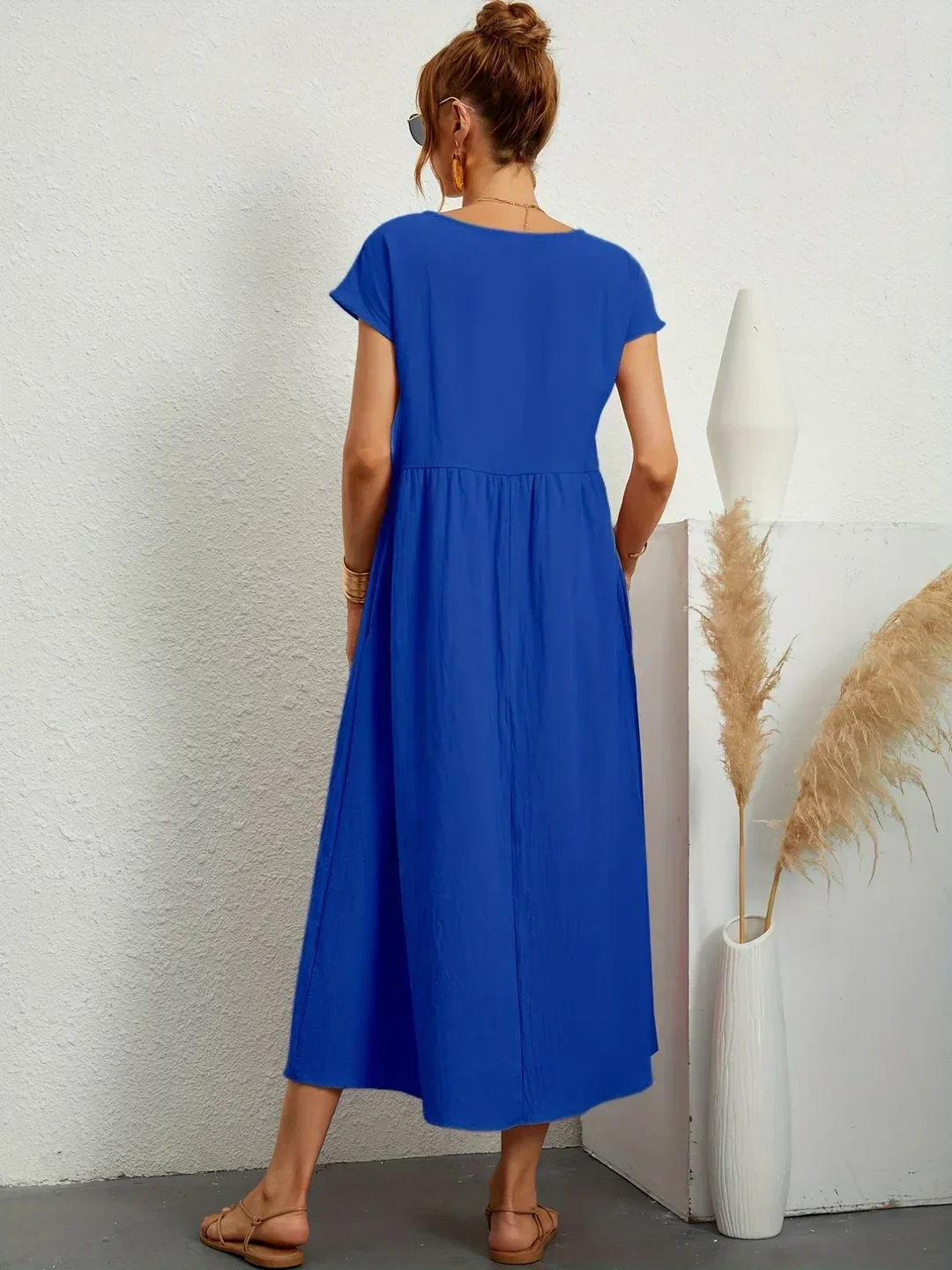 Heidi-Mode | Casual Elegant Baumwolle und Leinenkleid - Image 10