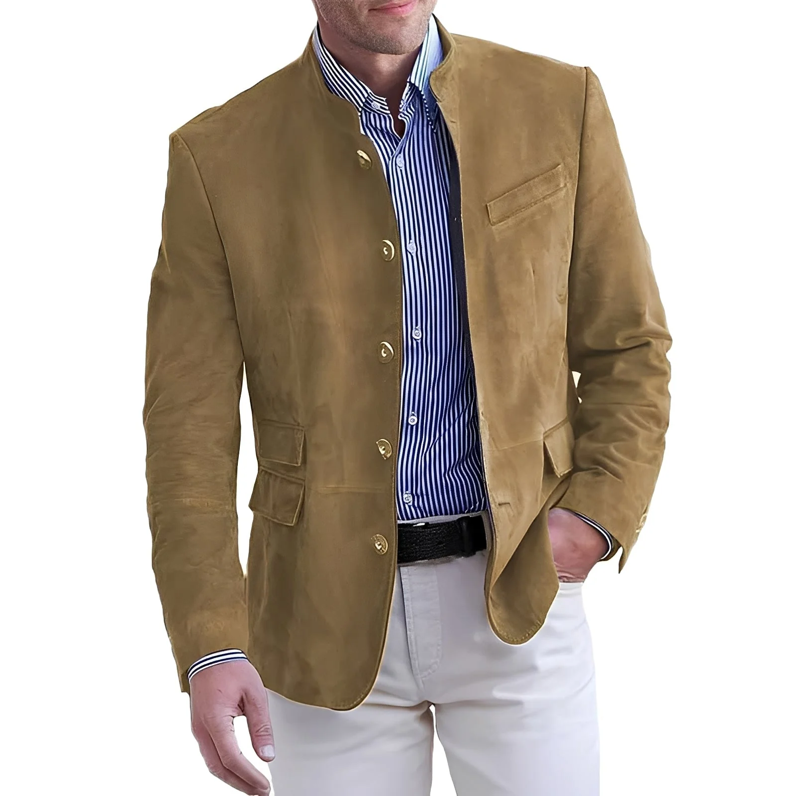 Heidi-Mode | Legere Button-Down Jacke für Männer