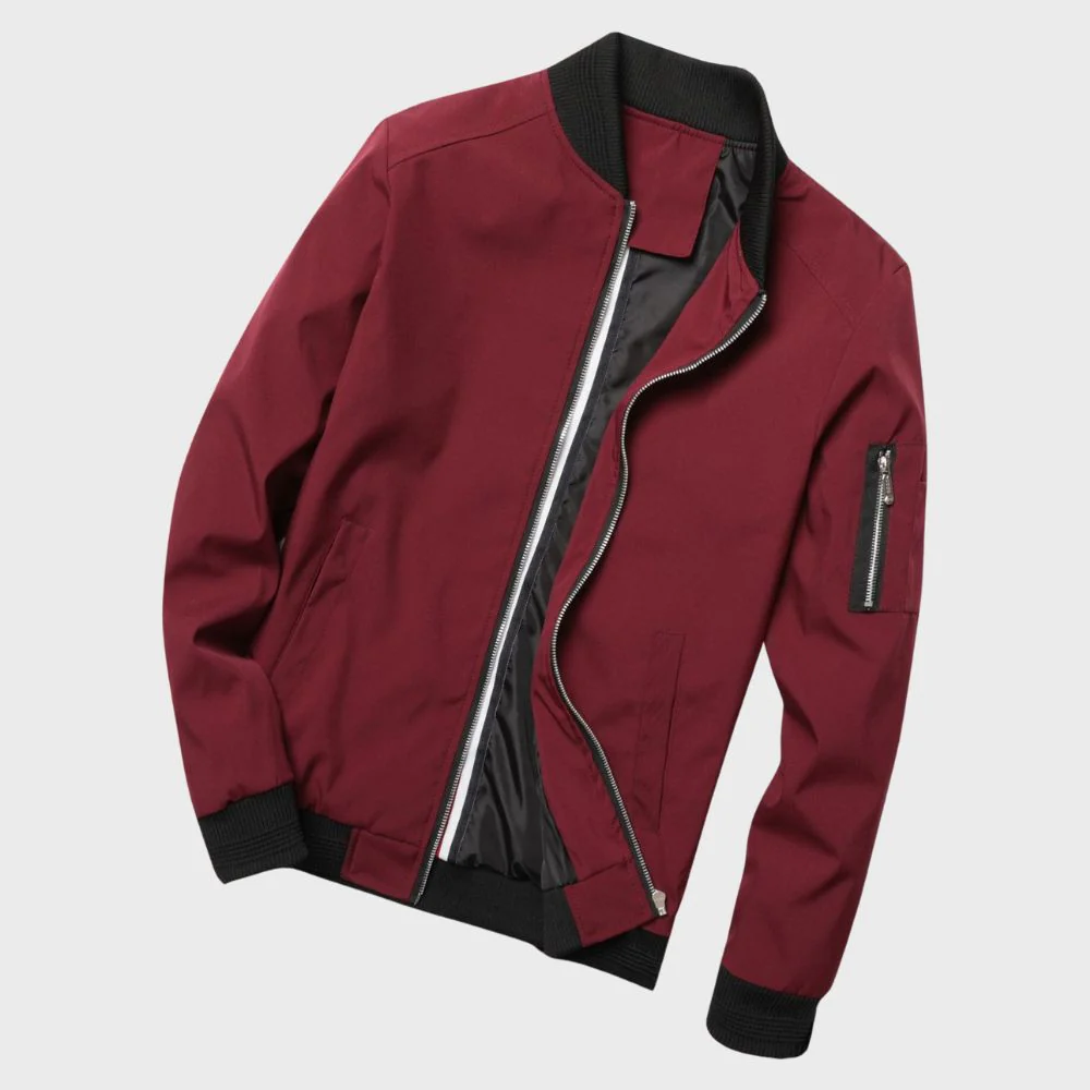 Heidi-Mode | Herren Zip-Up Bomberjacke - Image 4