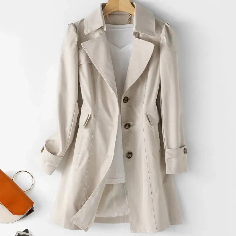 Heidi-Mode | Stilvolle Mittellange Trenchcoat für Frauen - Image 3