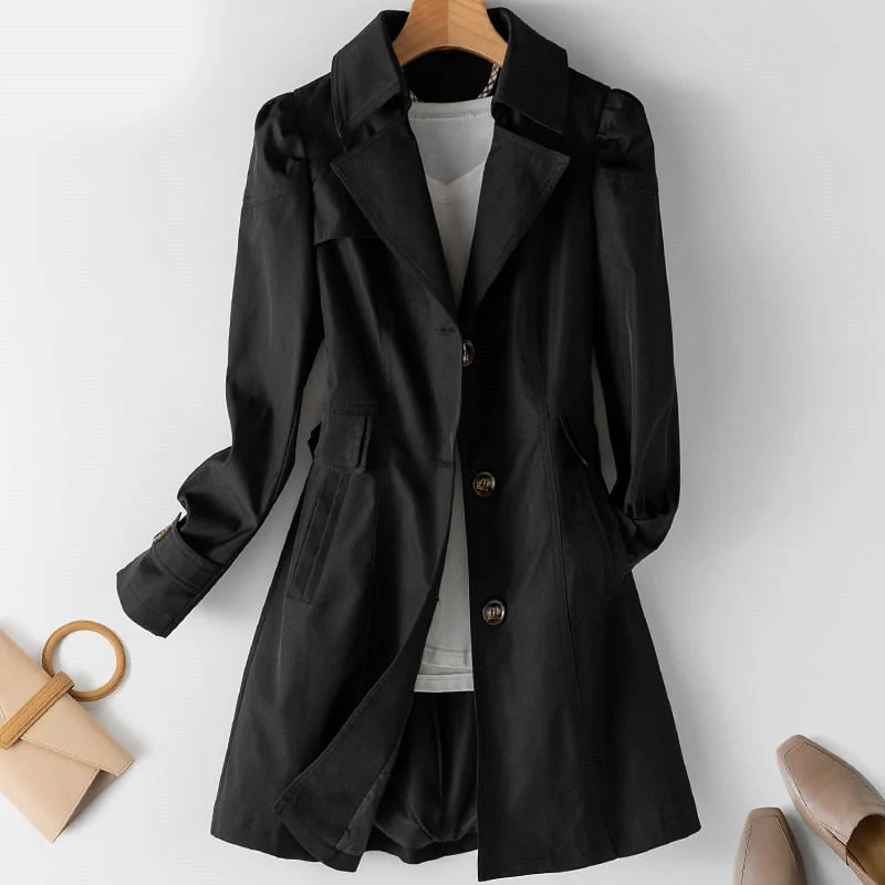 Heidi-Mode | Stilvolle Mittellange Trenchcoat für Frauen - Image 5