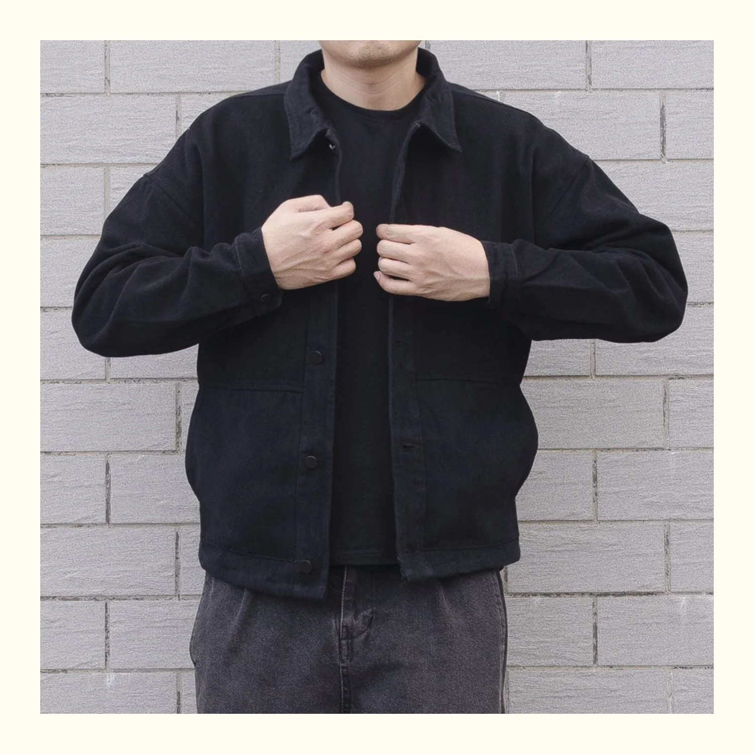 Heidi-Mode | Herren Button-Down Freizeitjacke