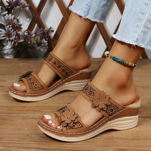 Heidi-Mode | Orthopädische Blumen Sandalen