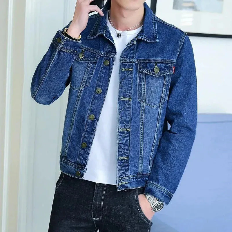Heidi-Mode | Revers Denim Jacke Herren