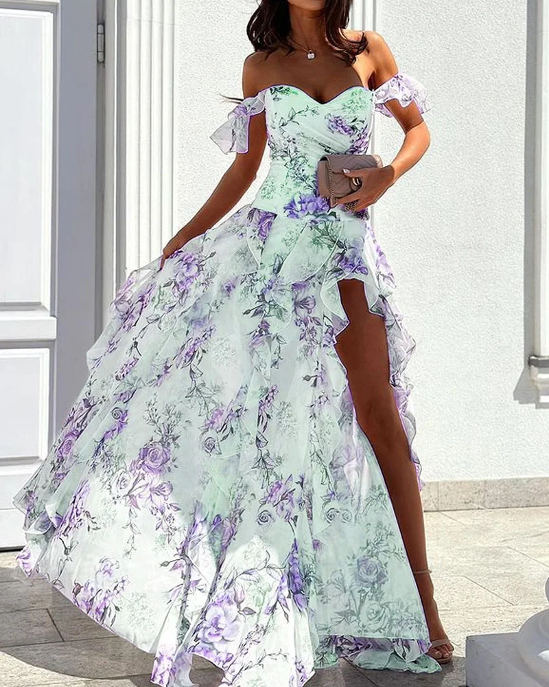 Heidi-Mode | Elegantes Geblümtes Kleid