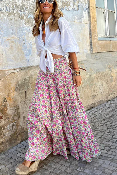 Heidi-Mode | Sommer Lange Röcke Boho Print