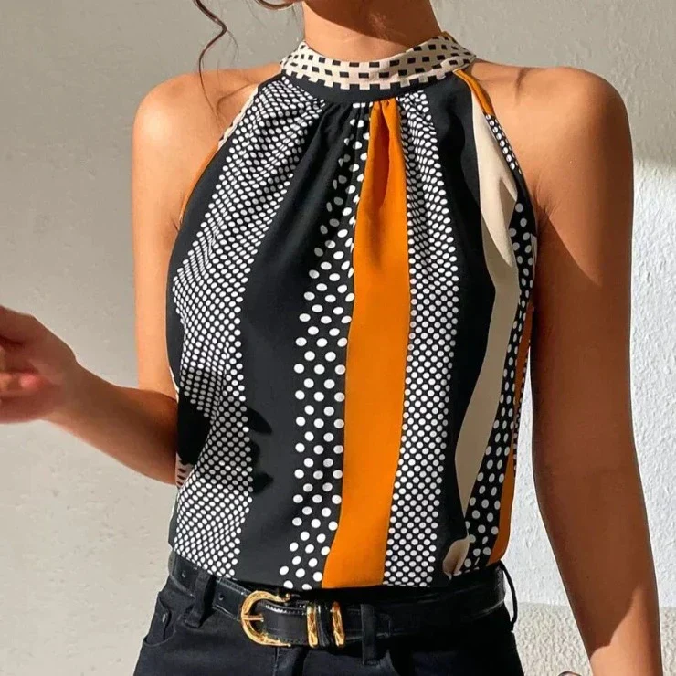 Heidi-Mode | Top Gestreiftes Haltertop
