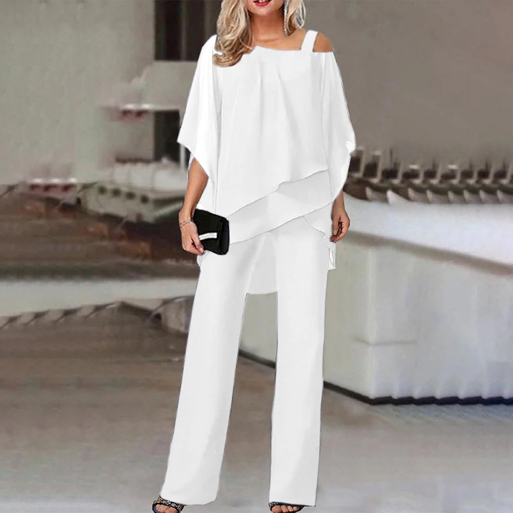 Heidi-Mode | Zweiteiler Satz Eleganter Zweiteiler mit Cold Shoulder - Image 2