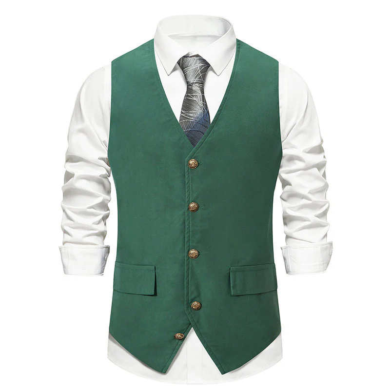 Herren elegante Anzugweste mit feinen Details und praktischen Taschen Heidi-Mode - Image 8