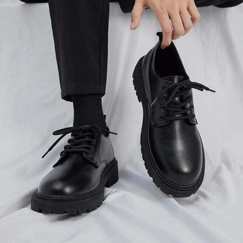 Herren Klassische Schnürschuhe mit rutschfester Gummisohle und robustem Obermaterial Heidi Mode - Image 4