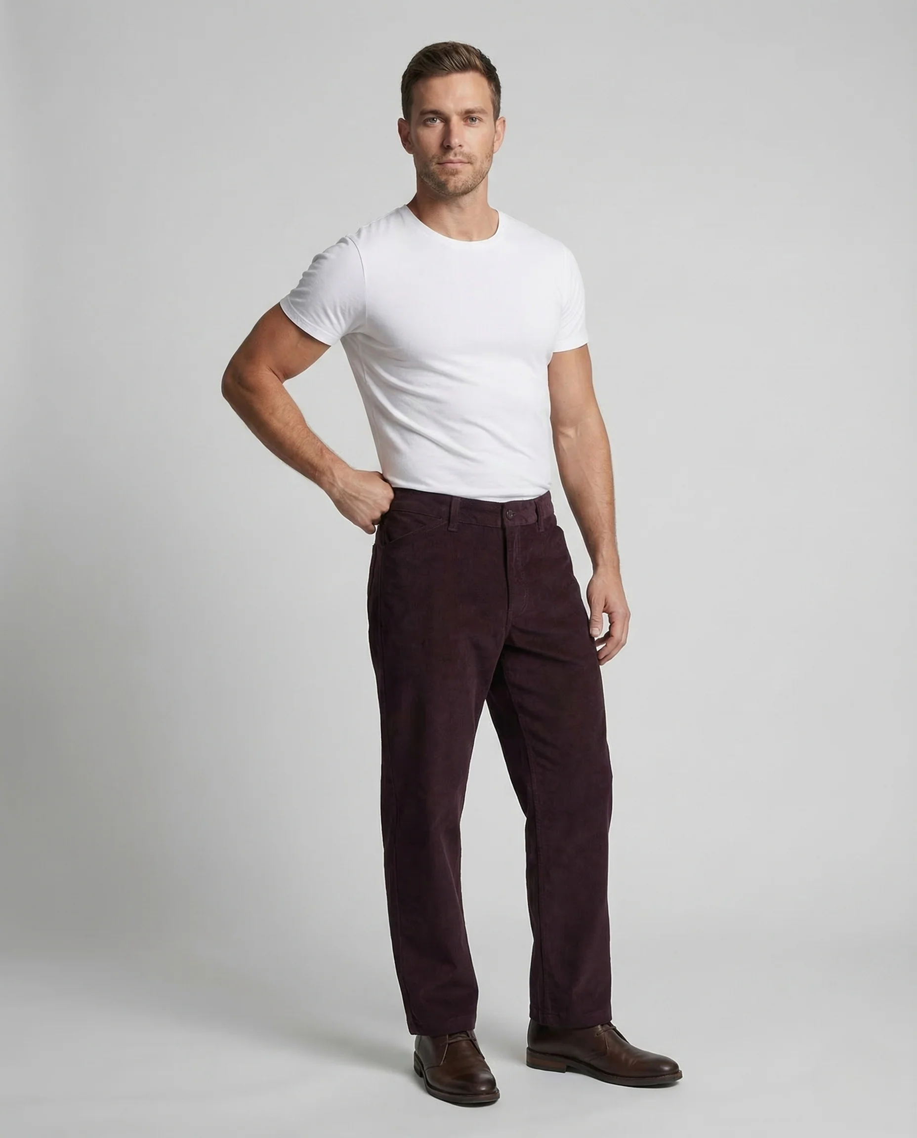 Herren Cordhose Workwear Beintasche